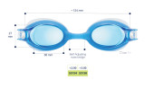 Plavecké dioptrické brýle Junior od 2.00 do 4.00